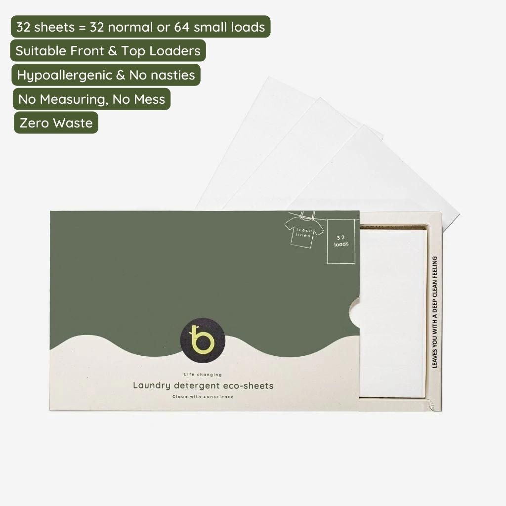 Laundry Detergent Eco Sheets | Detergent Sheet | Thelittlebigbamboo