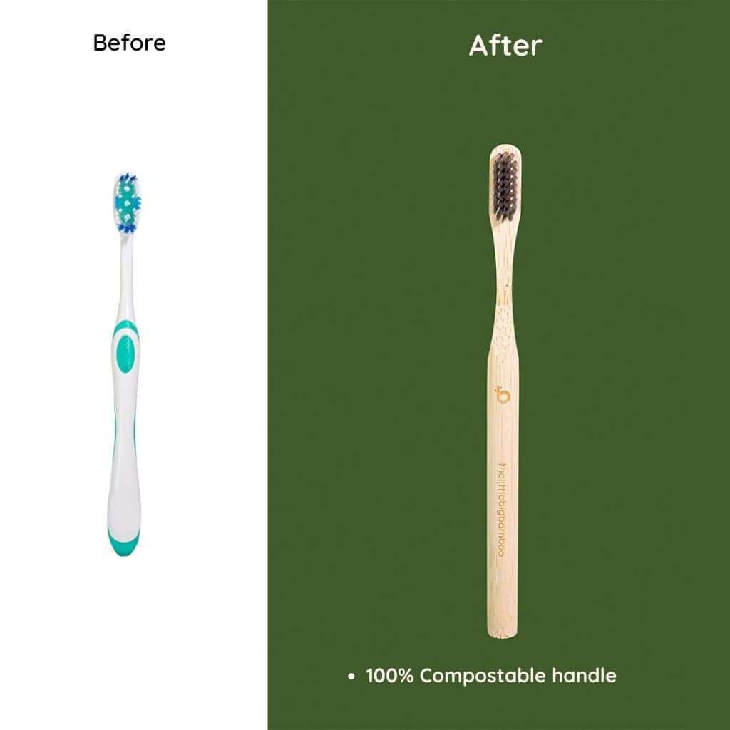 Best Bamboo Toothbrush | Biodegradable Toothbrush | thelittlebigbamboo