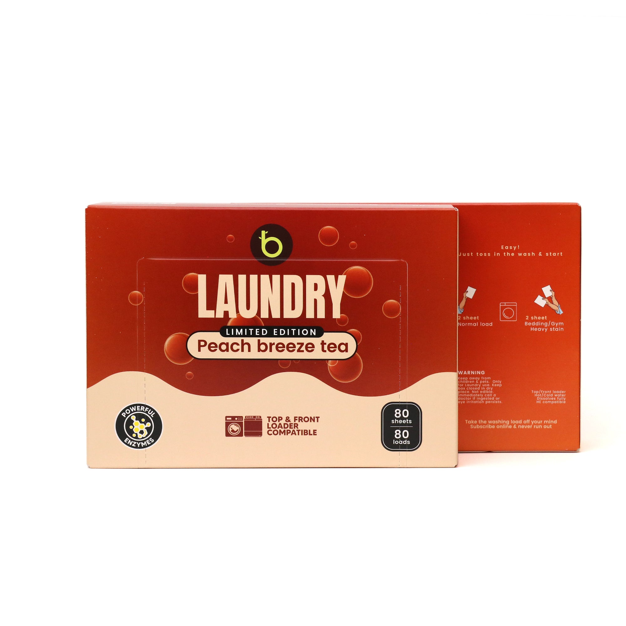 Peach Breeze Tea Laundry Detergent Sheets 😍 Limited Edition