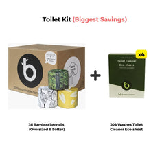Load image into Gallery viewer, Toilet Cleaner Eco-sheets | Best Toilet Cleaner | thelittlebigbamboo
